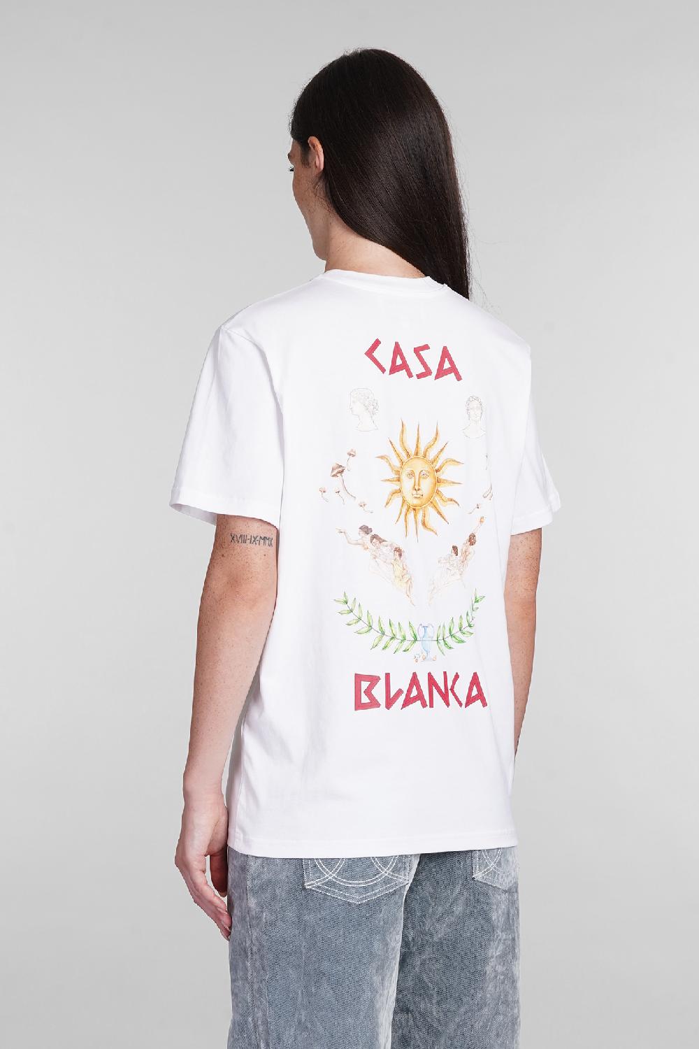 Deliberti Casablanca T-shirt in cotone bianco cod. 403116 - Deliberti The Luxury Shopping Prezzo Ridotto