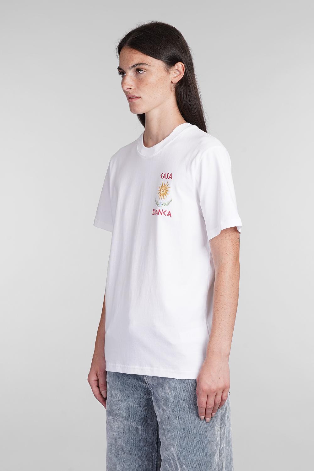 Deliberti Casablanca T-shirt in cotone bianco cod. 403116 - Deliberti The Luxury Shopping Prezzo Ridotto