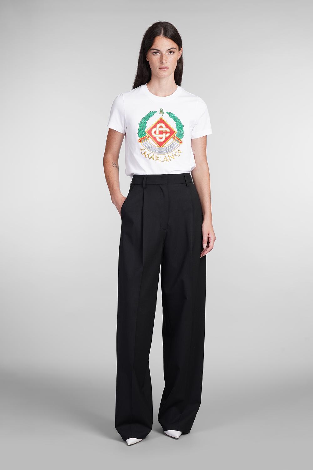 Deliberti Casablanca T-shirt in cotone bianco cod. 403117 - Deliberti The Luxury Shopping Sottocosto