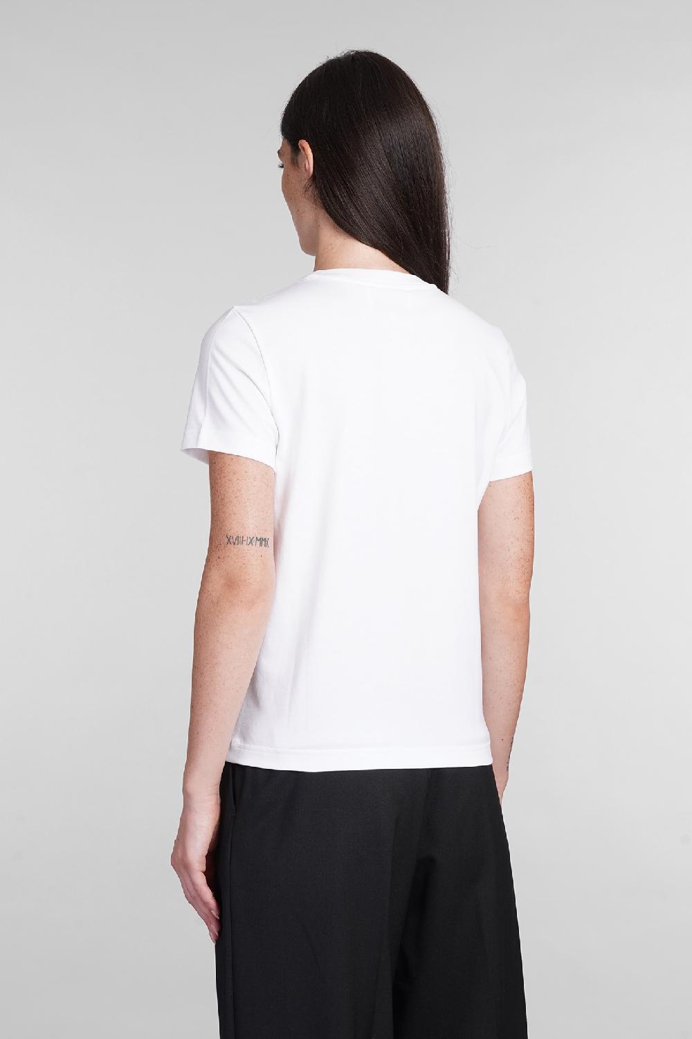 Deliberti Casablanca T-shirt in cotone bianco cod. 403117 - Deliberti The Luxury Shopping Sottocosto