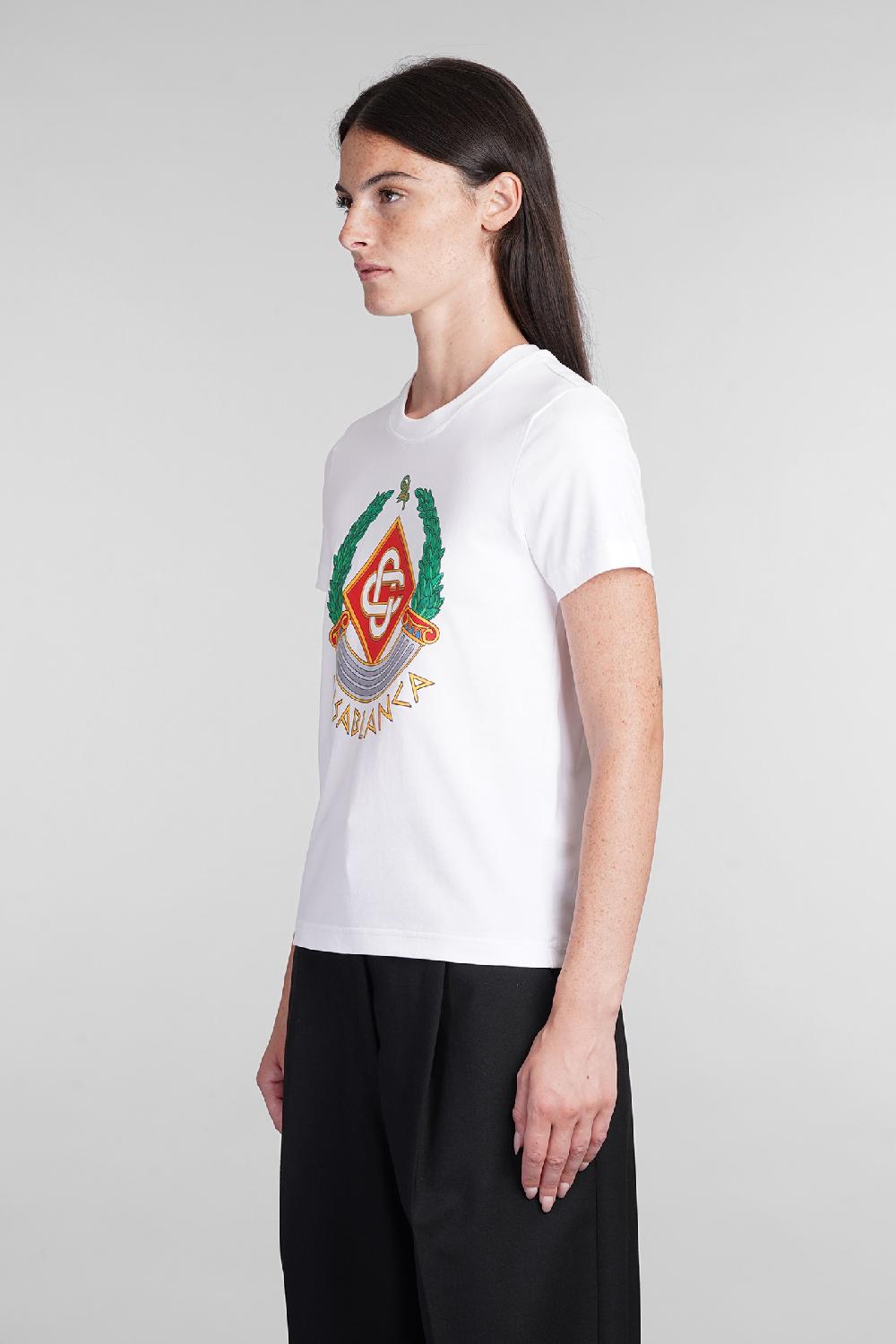 Deliberti Casablanca T-shirt in cotone bianco cod. 403117 - Deliberti The Luxury Shopping Sottocosto