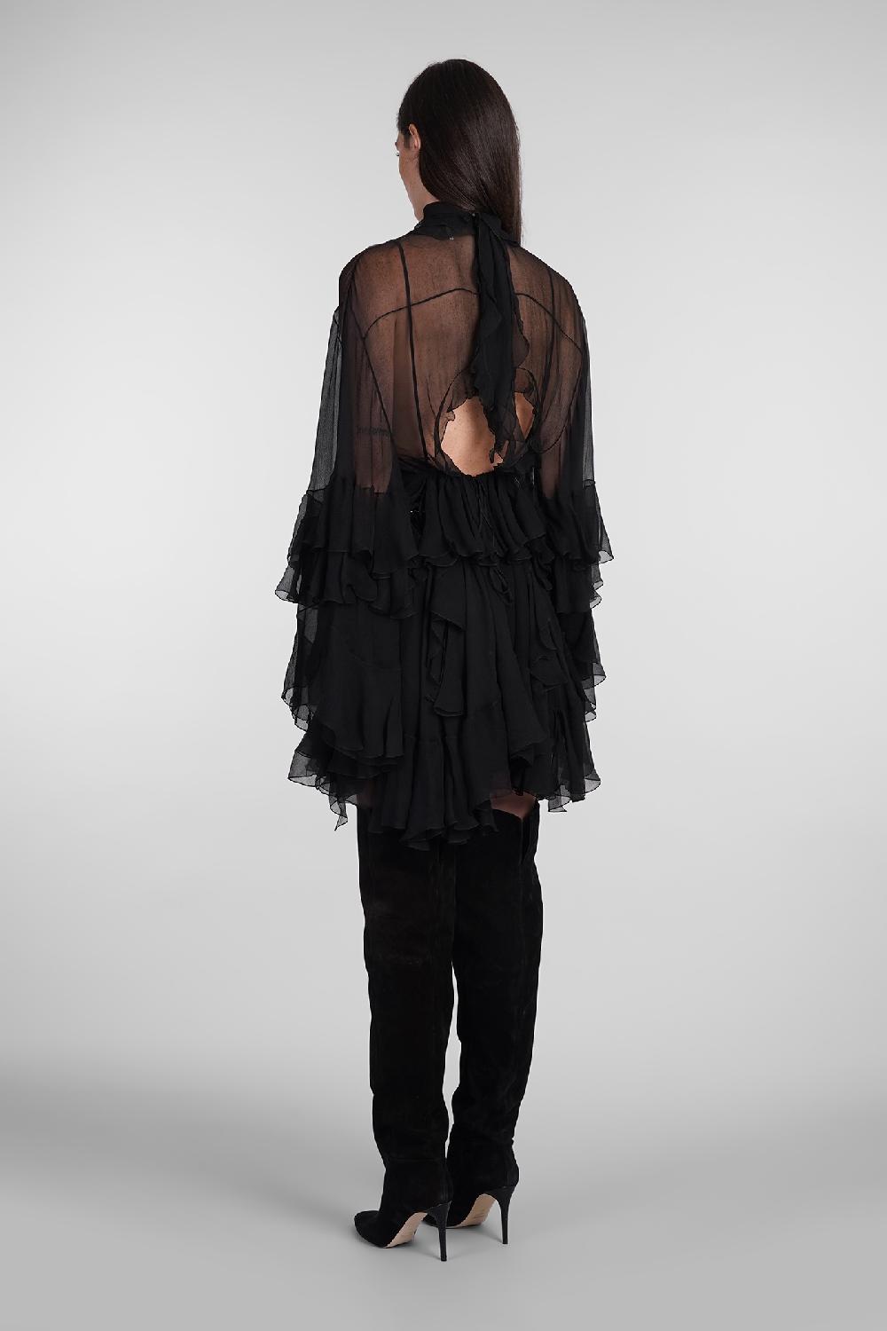 Deliberti Chloé Abito in seta nera cod. 404201 - Deliberti The Luxury Shopping Offerta