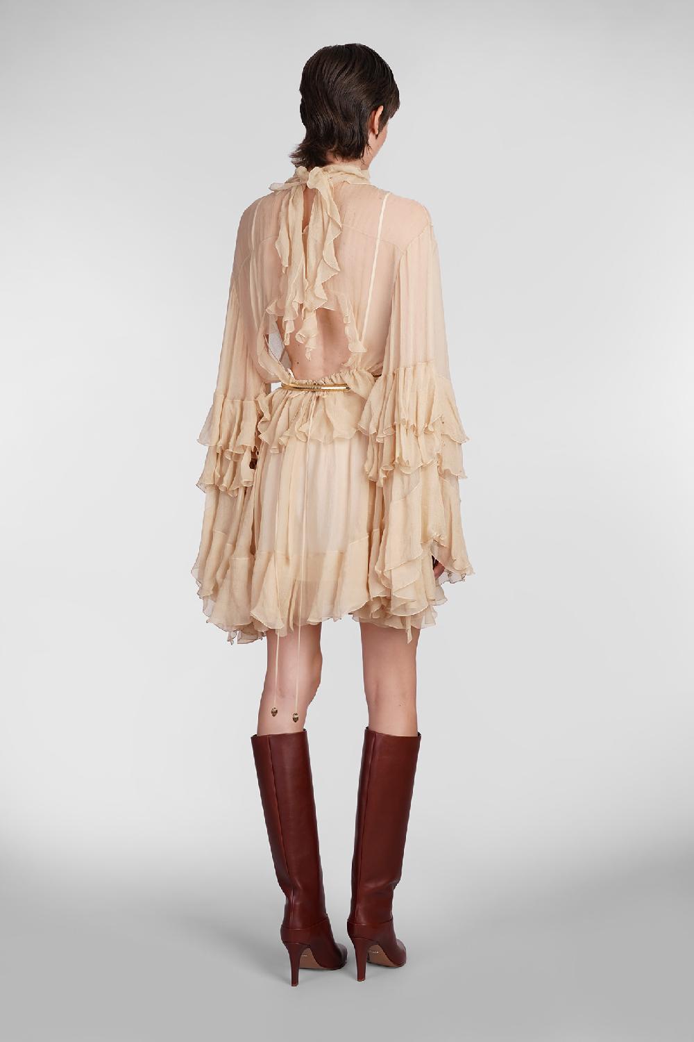 Deliberti Chloé Abito in seta beige cod. 404202 - Deliberti The Luxury Shopping Economico