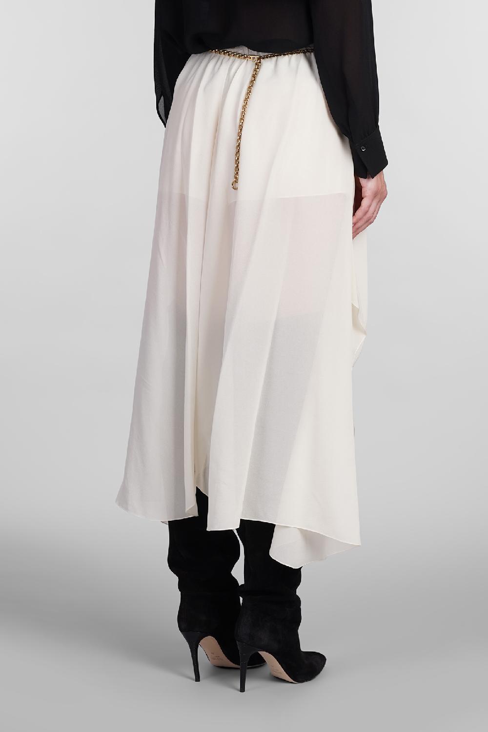 Deliberti Chloé Shorts in seta beige cod. 404205 - Deliberti The Luxury Shopping In Vendita