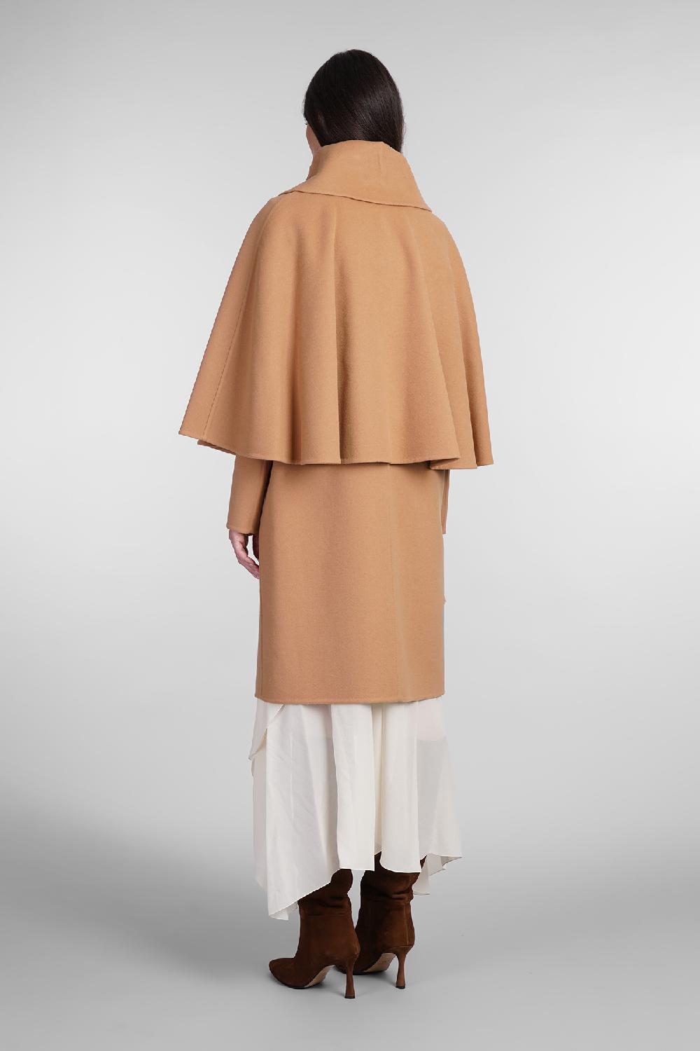 Deliberti Chloé Cappotto in lana e cashmere cammello cod. 404207 - Deliberti The Luxury Shopping Offerte