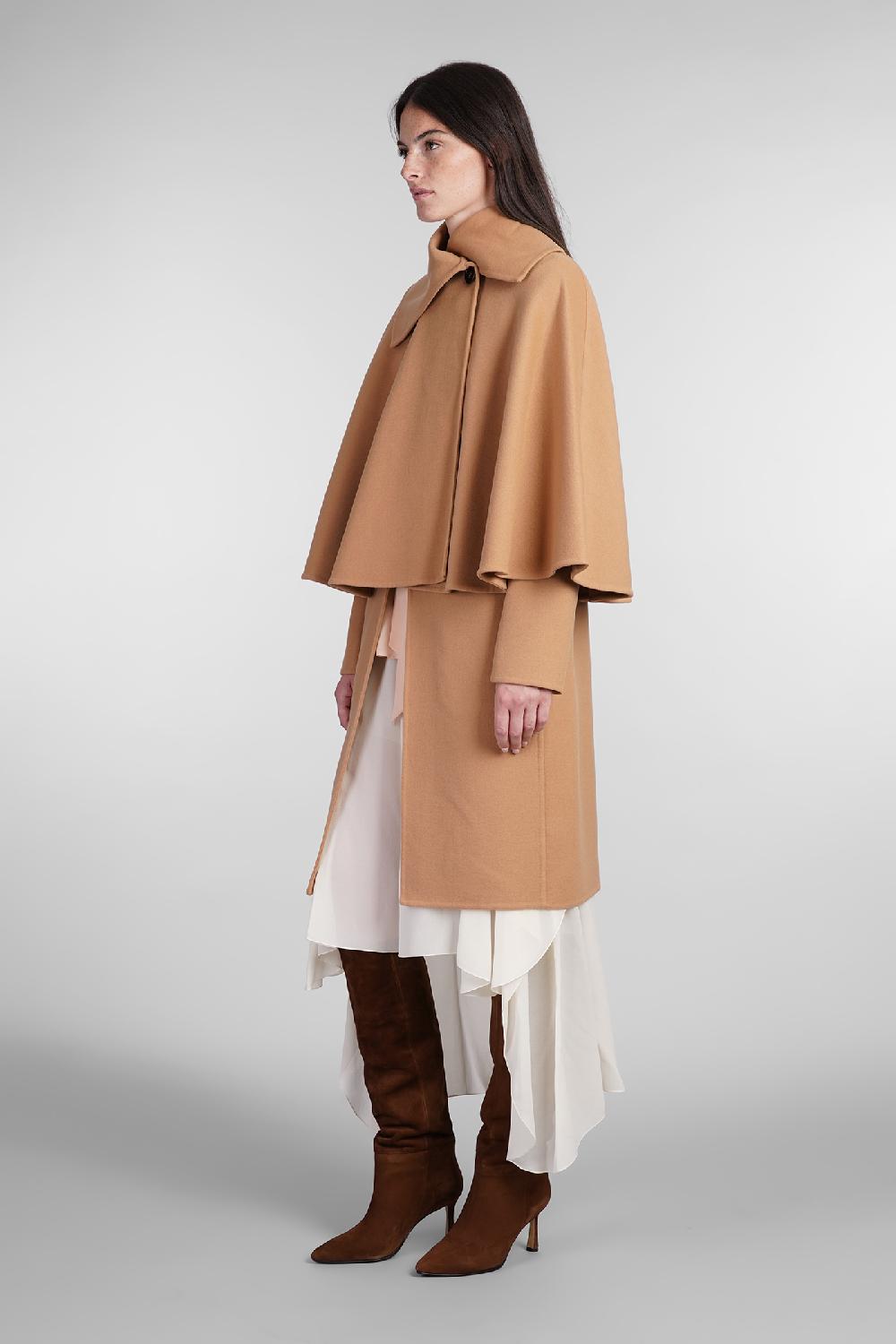Deliberti Chloé Cappotto in lana e cashmere cammello cod. 404207 - Deliberti The Luxury Shopping Offerte
