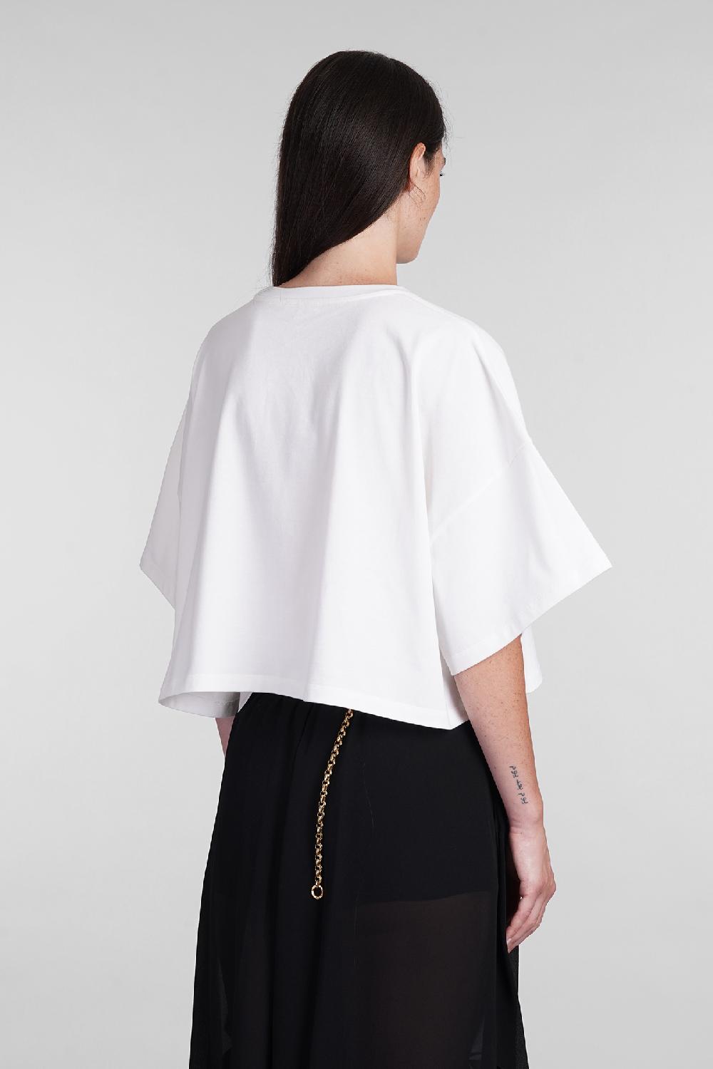 Deliberti Chloé T-shirt in cotone bianco cod. 404209 - Deliberti The Luxury Shopping Vendita Calda
