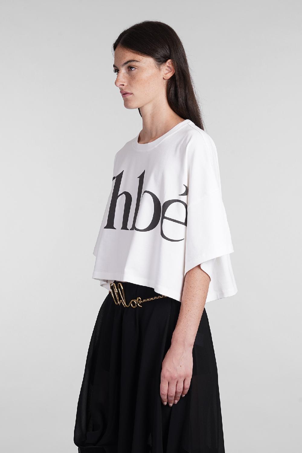 Deliberti Chloé T-shirt in cotone bianco cod. 404209 - Deliberti The Luxury Shopping Vendita Calda