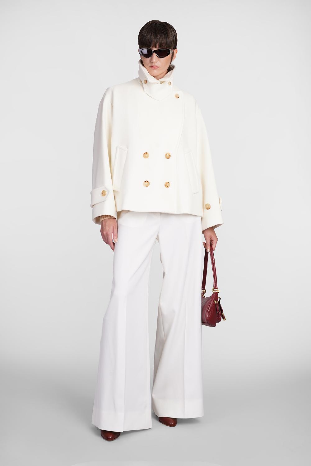 Deliberti Chloé Cappotto in lana beige cod. 406243 - Deliberti The Luxury Shopping I Più Venduti