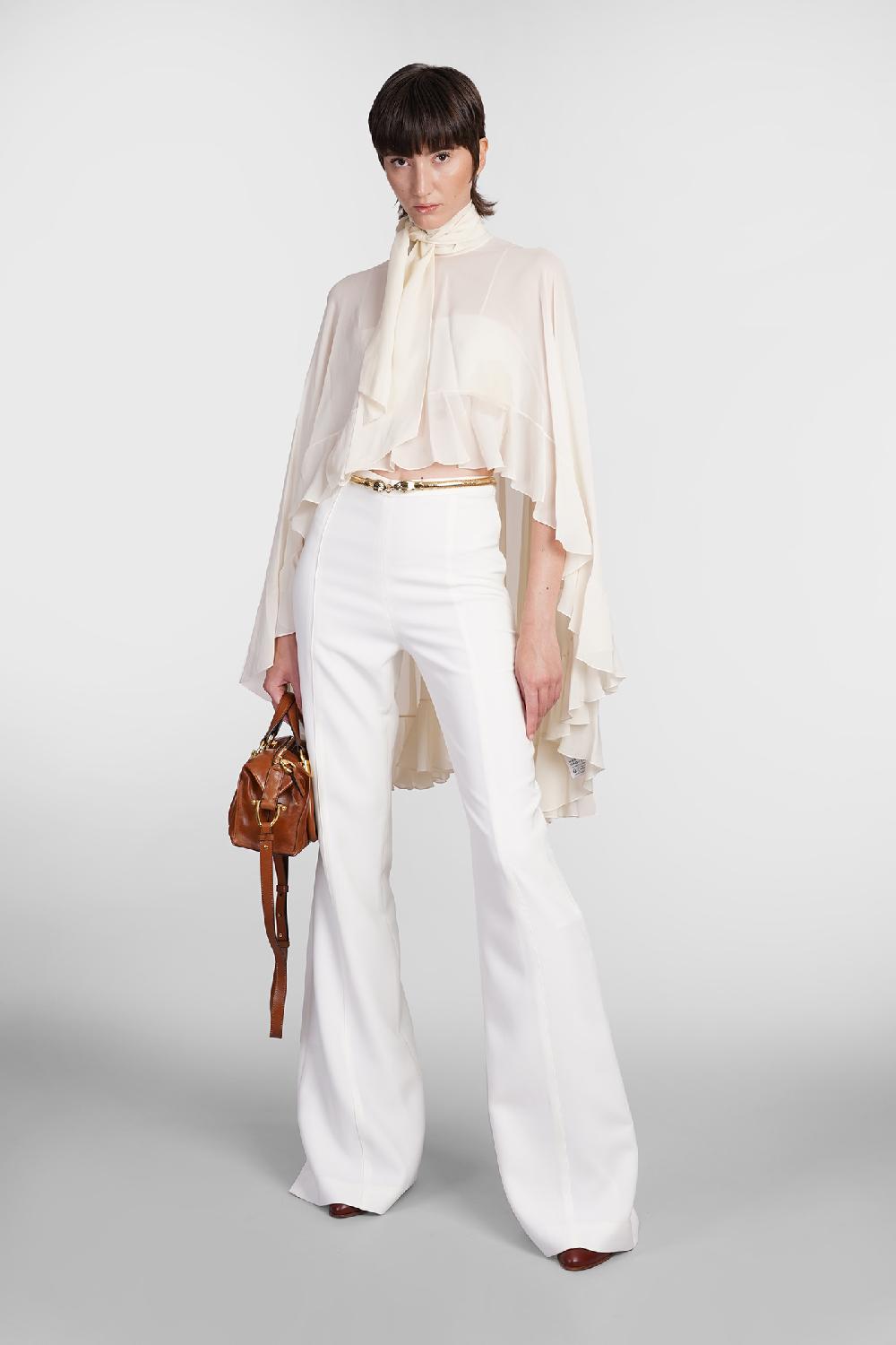 Deliberti Chloé Blusa in seta beige cod. 406244 - Deliberti The Luxury Shopping Vendite Flash