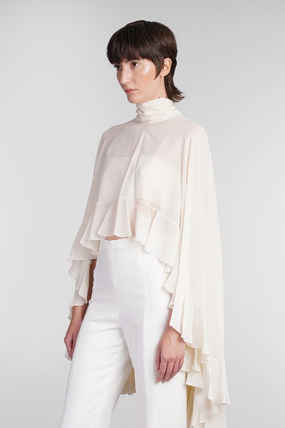 Deliberti Chloé Blusa in seta beige cod. 406244 - Deliberti The Luxury Shopping Vendite Flash