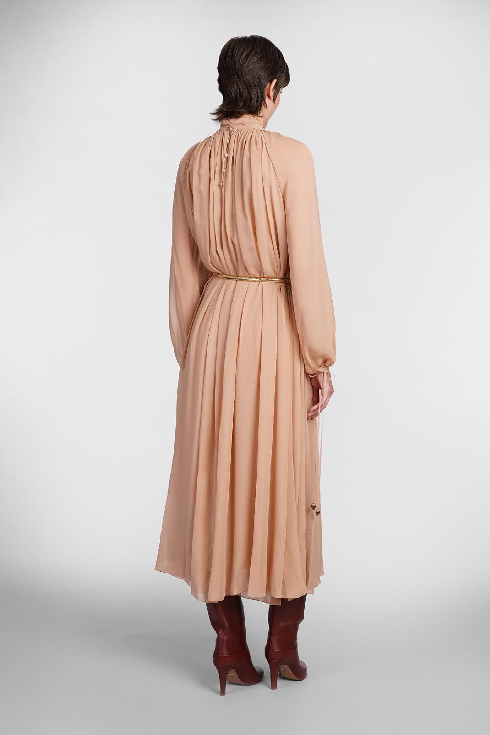 Deliberti Chloé Abito in seta rosa cod. 406245 - Deliberti The Luxury Shopping Negozio