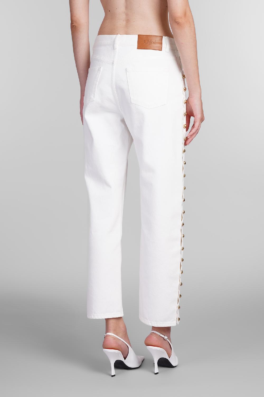 Deliberti Chloé Jeans in denim bianco cod. 404211 - Deliberti The Luxury Shopping Moda