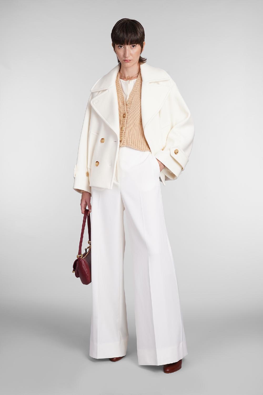 Deliberti Chloé Cardigan in lana cipria cod. 406258 - Deliberti The Luxury Shopping 2025