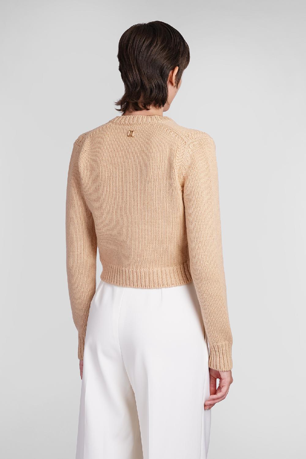 Deliberti Chloé Cardigan in lana cipria cod. 406258 - Deliberti The Luxury Shopping 2025