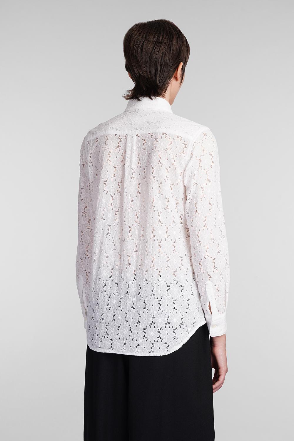 Deliberti Comme des Garcons Camicia in nylon bianco cod. 407125 - Deliberti The Luxury Shopping 2025