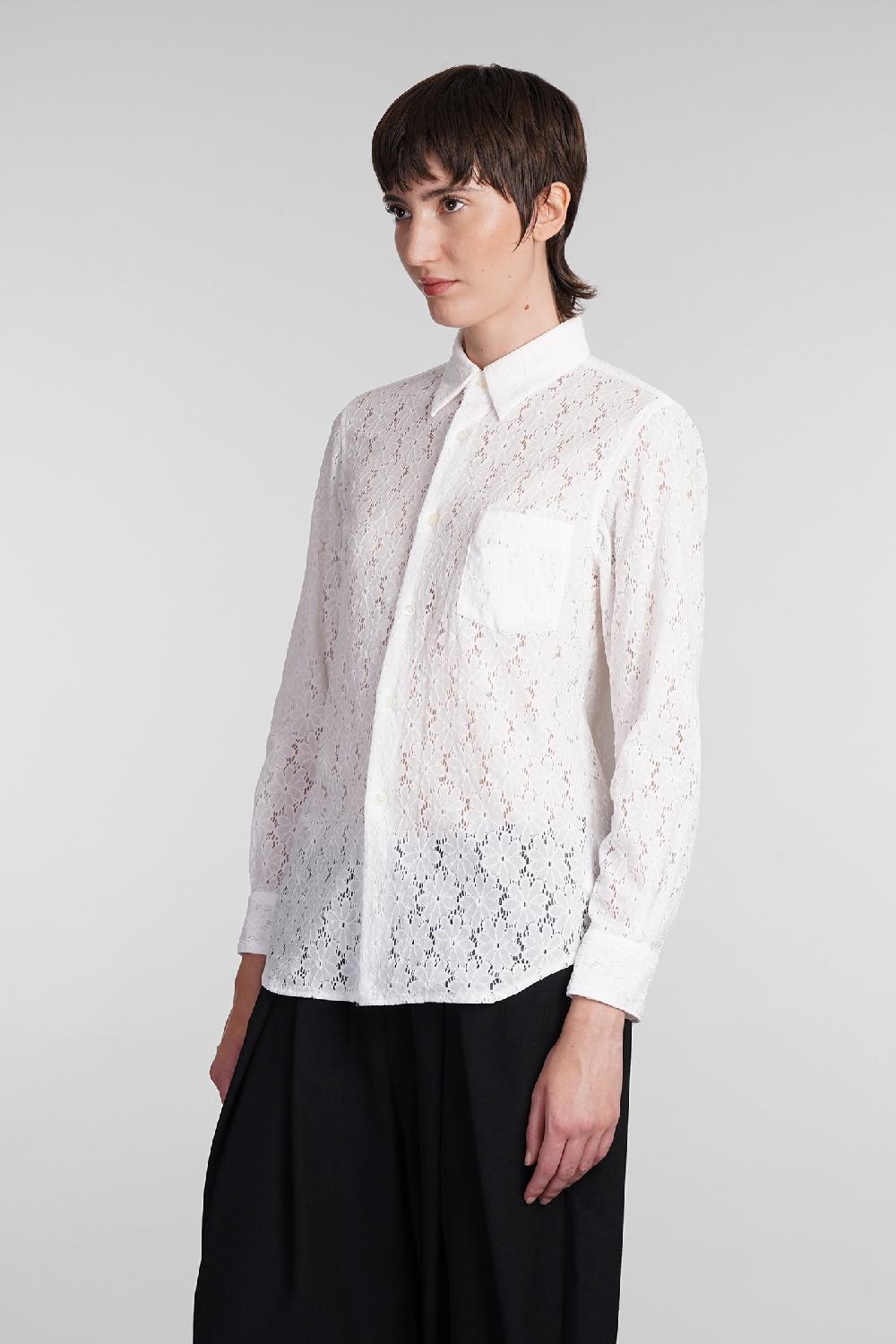 Deliberti Comme des Garcons Camicia in nylon bianco cod. 407125 - Deliberti The Luxury Shopping 2025
