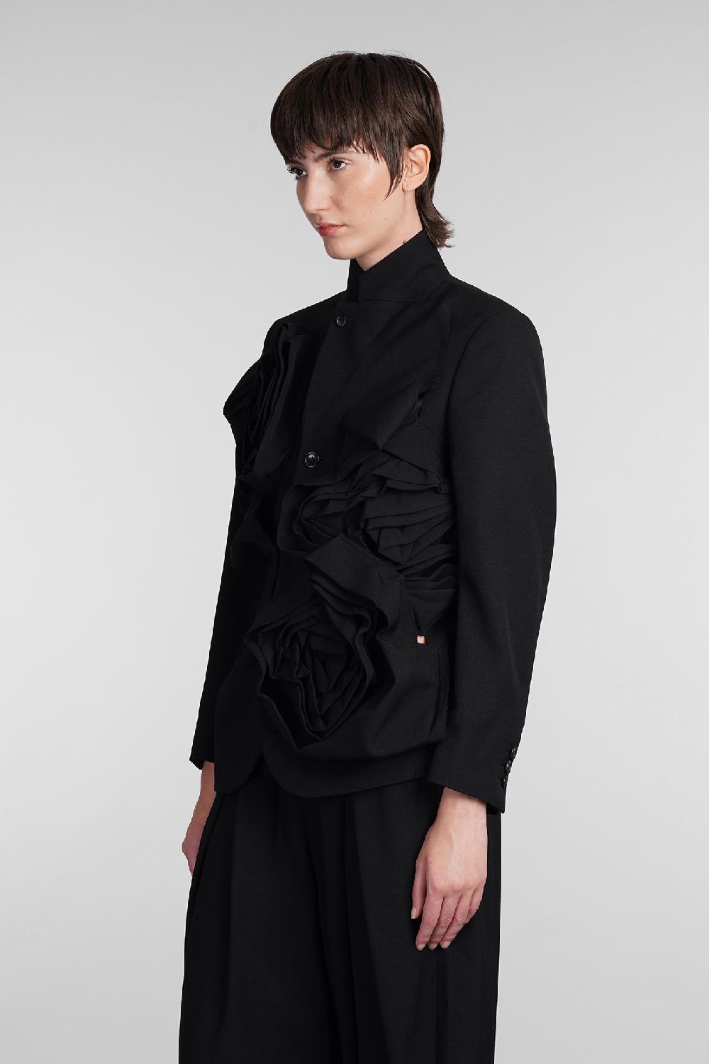 Deliberti Comme des Garcons Blazer in lana nera cod. 407127 - Deliberti The Luxury Shopping Nuovo