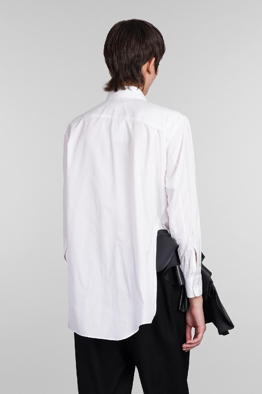 Deliberti Comme des Garcons Camicia in cotone bianco cod. 406921 - Deliberti The Luxury Shopping Promozione