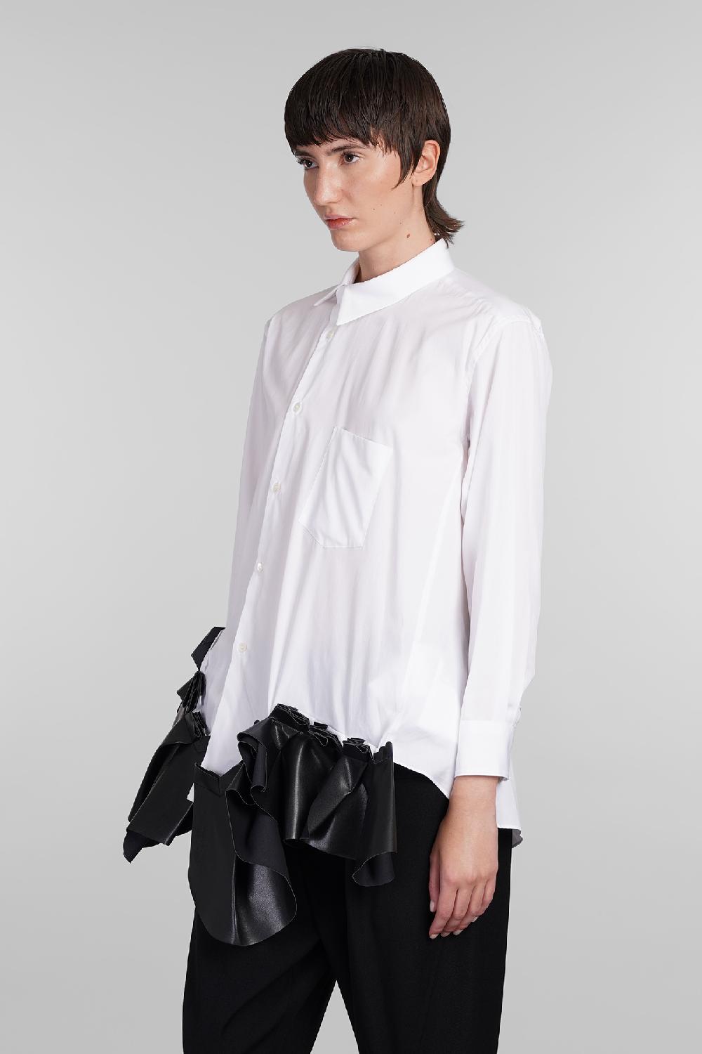 Deliberti Comme des Garcons Camicia in cotone bianco cod. 406921 - Deliberti The Luxury Shopping Promozione
