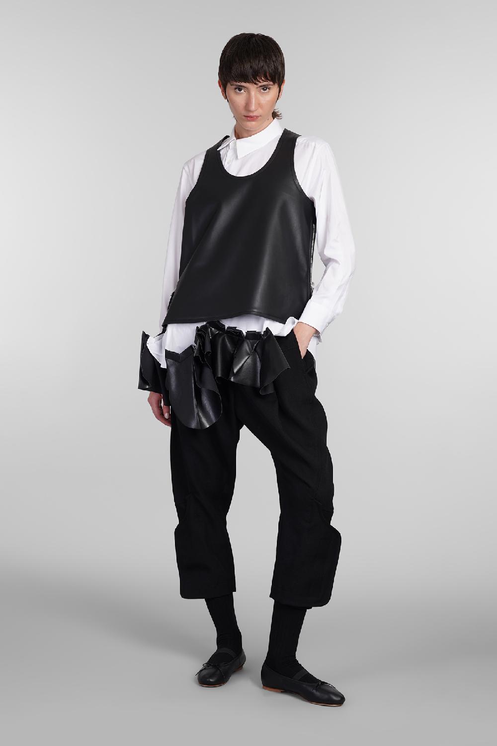 Deliberti Comme des Garcons Topwear in poliuretano nero cod. 406922 - Deliberti The Luxury Shopping Spedizione Gratuita