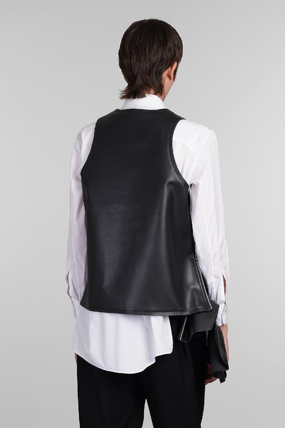 Deliberti Comme des Garcons Topwear in poliuretano nero cod. 406922 - Deliberti The Luxury Shopping Spedizione Gratuita