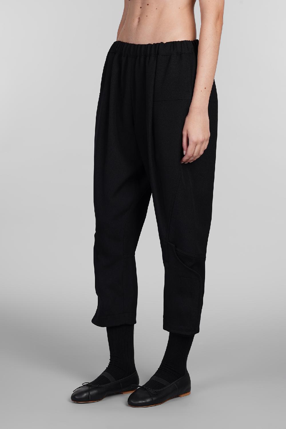 Deliberti Comme des Garcons Pantalone in lana nera cod. 406924 - Deliberti The Luxury Shopping Soddisfazione Garantita