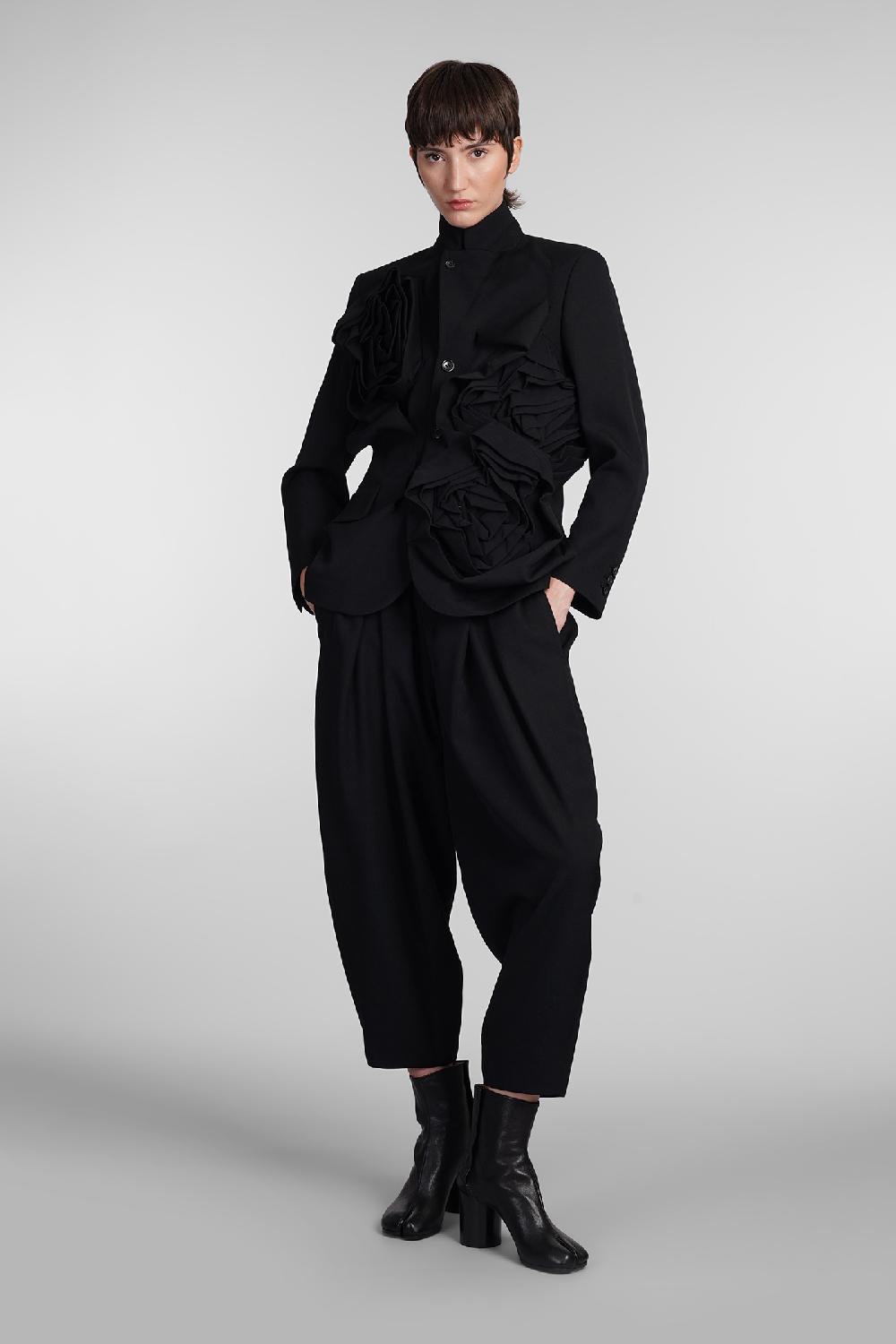 Deliberti Comme des Garcons Pantalone in lana nera cod. 406925 - Deliberti The Luxury Shopping Qualità Garantita