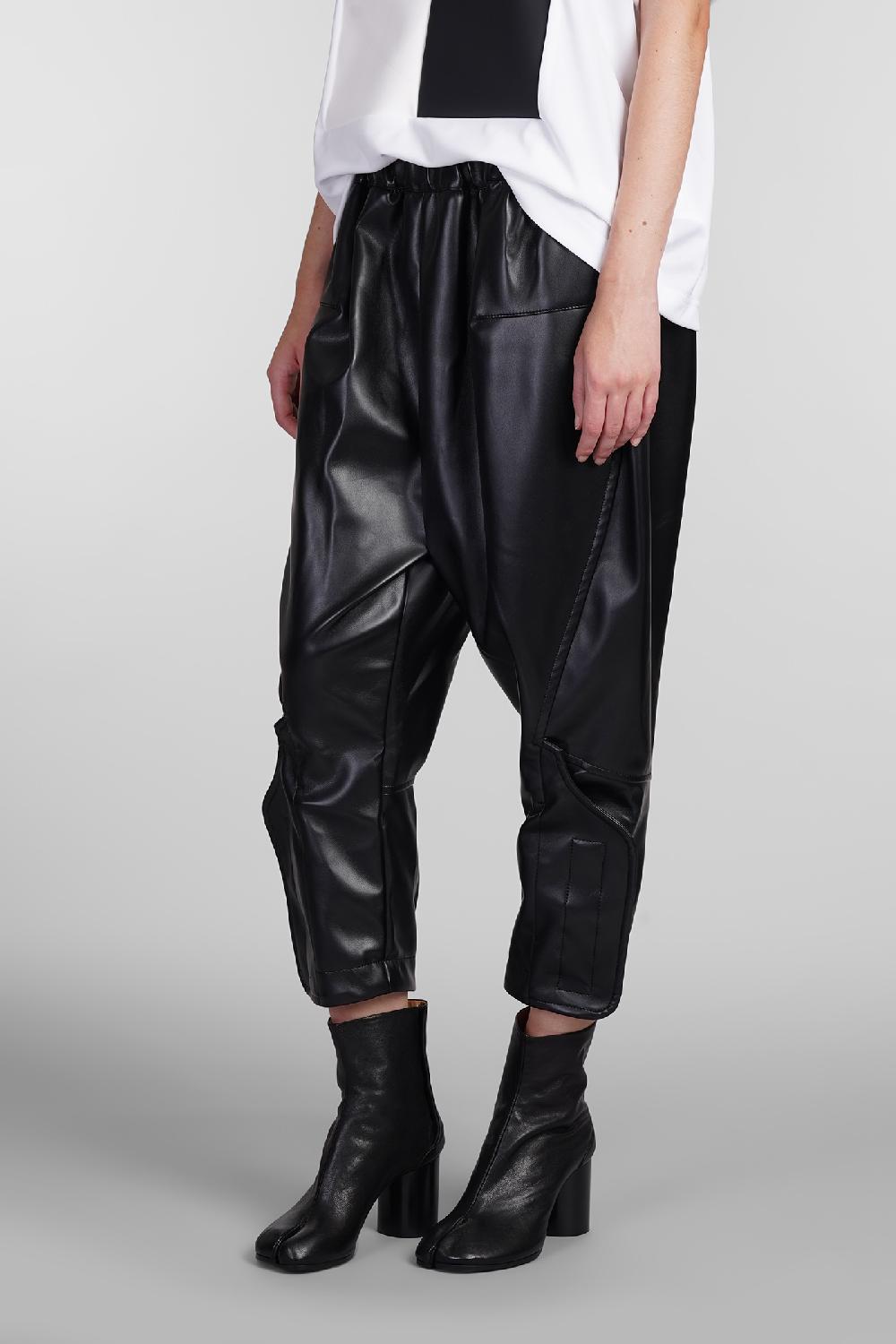 Deliberti Comme des Garcons Pantalone in poliuretano nero cod. 406926 - Deliberti The Luxury Shopping Negozi Online