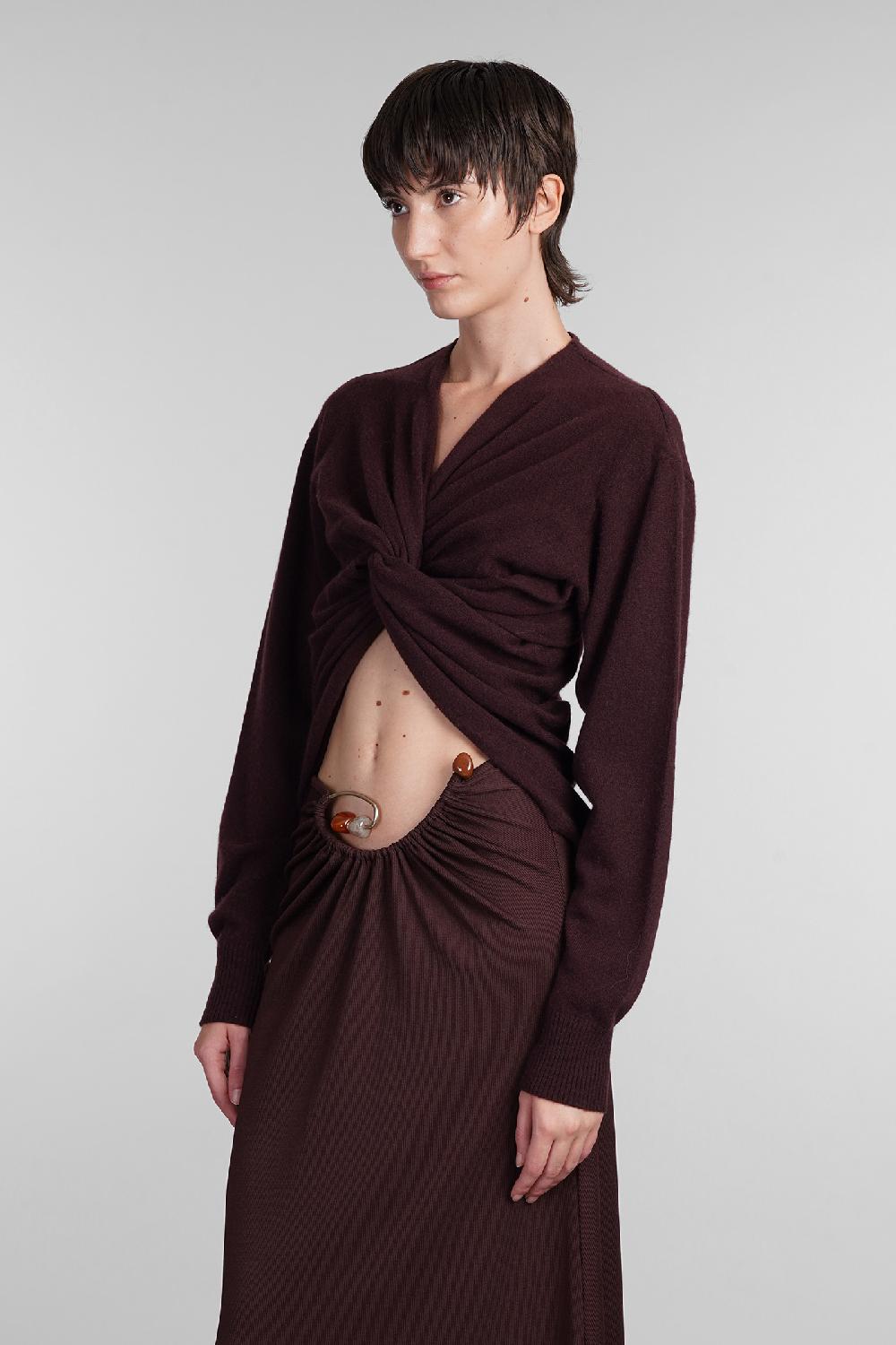 Deliberti Christopher Esber Maglia in cashmere bordeaux cod. 407677 - Deliberti The Luxury Shopping Fino Al -60%