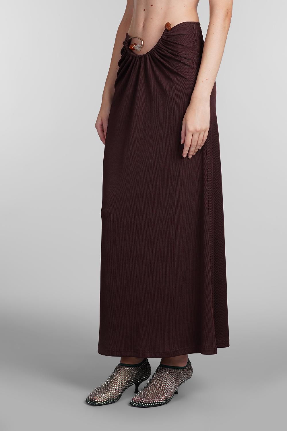 Deliberti Christopher Esber Gonna in poliestere bordeaux cod. 407680 - Deliberti The Luxury Shopping Prezzo Ridotto