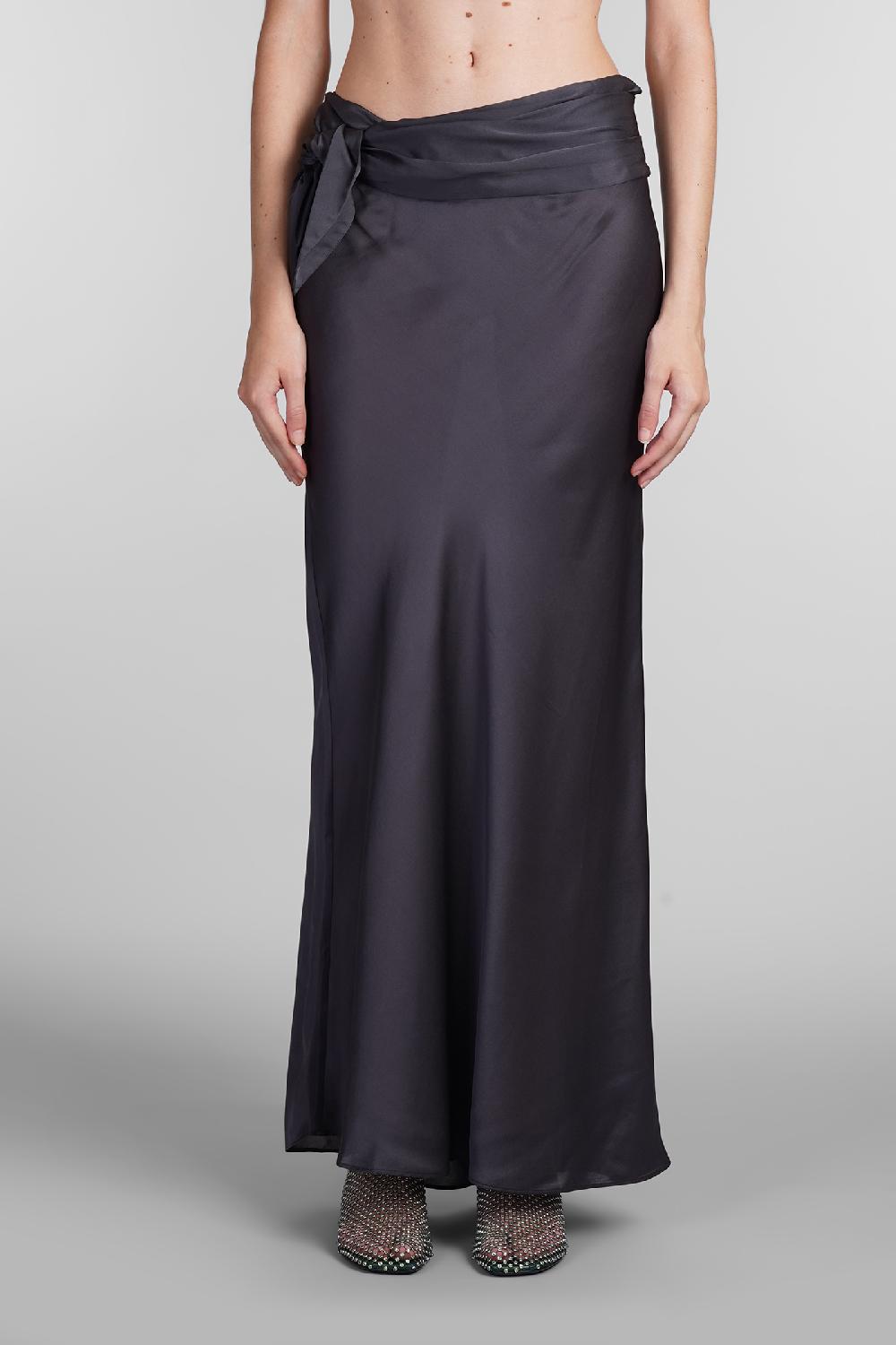 Deliberti Christopher Esber Gonna in seta grigia cod. 407682 - Deliberti The Luxury Shopping