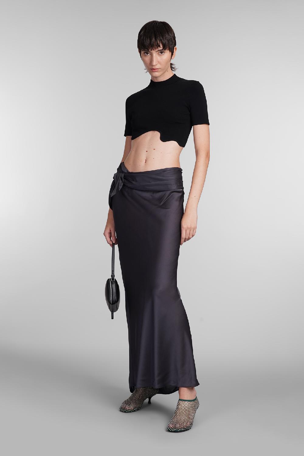 Deliberti Christopher Esber Gonna in seta grigia cod. 407682 - Deliberti The Luxury Shopping Convenienza