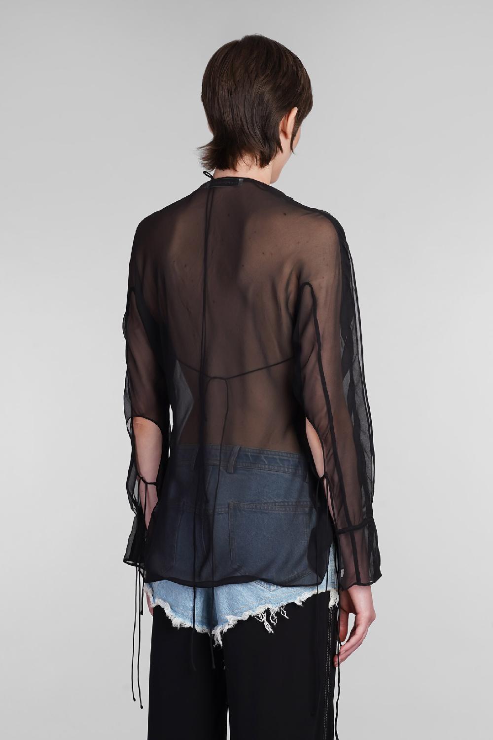 Deliberti Christopher Esber Camicia in seta nera cod. 402356 - Deliberti The Luxury Shopping Offerta
