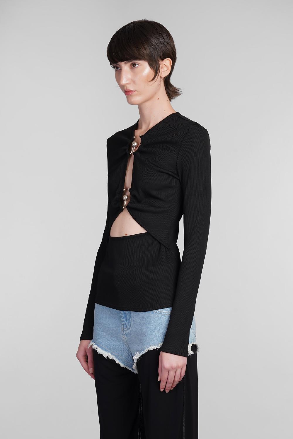 Deliberti Christopher Esber Topwear in poliestere nero cod. 402360 - Deliberti The Luxury Shopping In Vendita