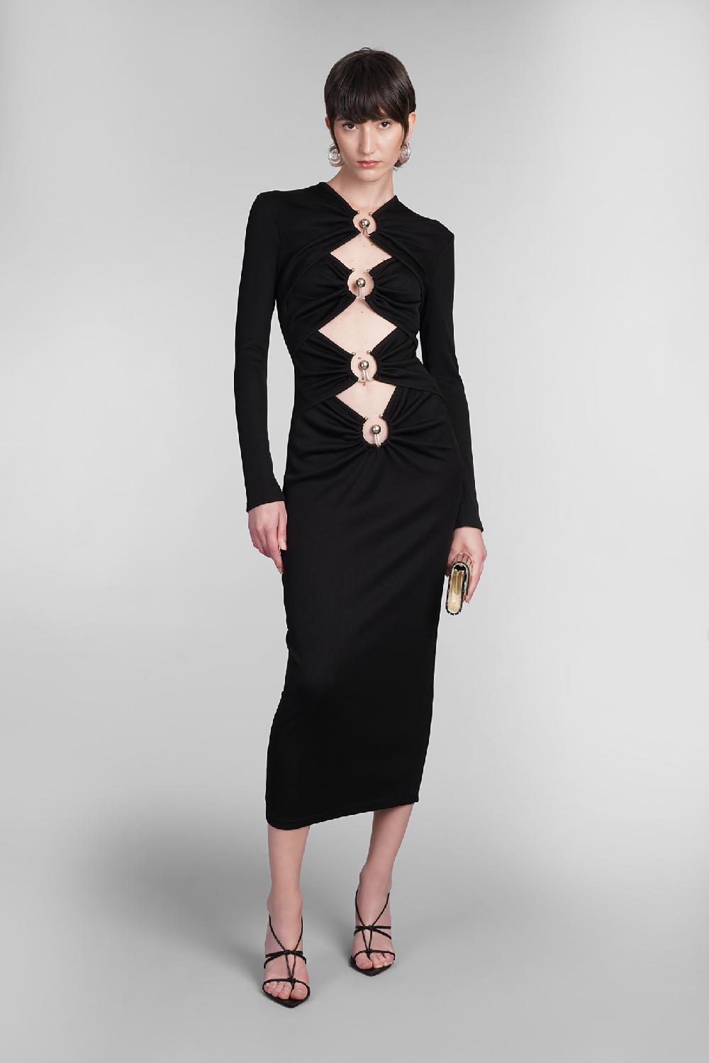 Deliberti Christopher Esber Abito in poliestere nero cod. 402361 - Deliberti The Luxury Shopping Saldi