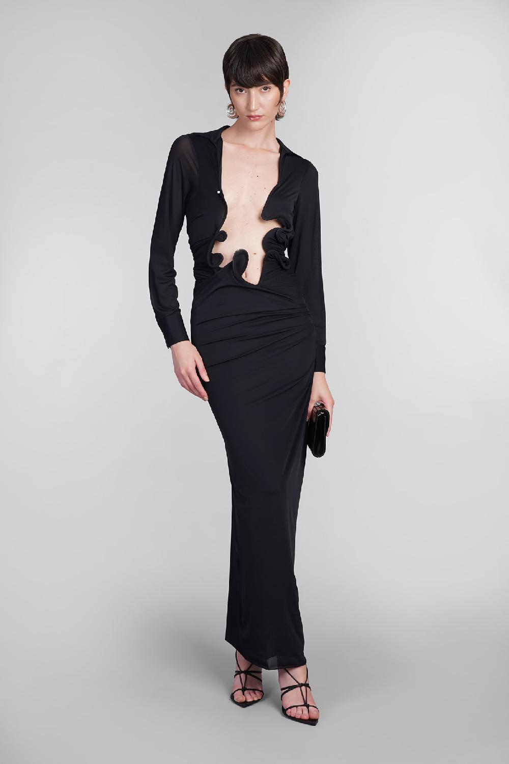 Deliberti Christopher Esber Abito in poliammide nera cod. 402364 - Deliberti The Luxury Shopping Vendita Calda