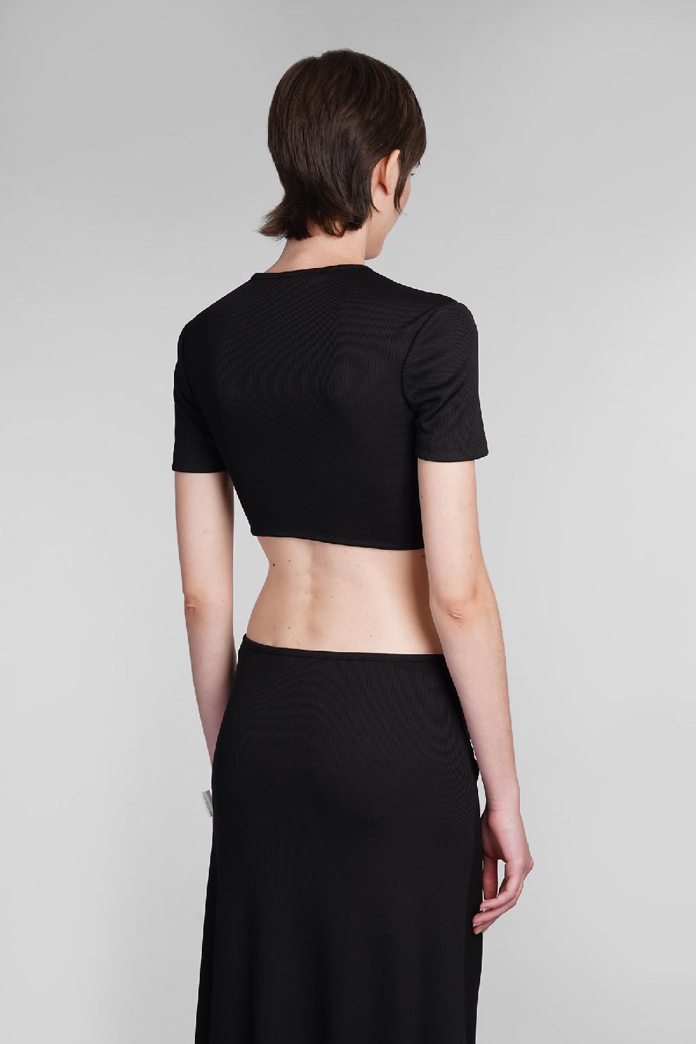 Deliberti Christopher Esber T-shirt in poliestere nero cod. 402370 - Deliberti The Luxury Shopping I Più Venduti