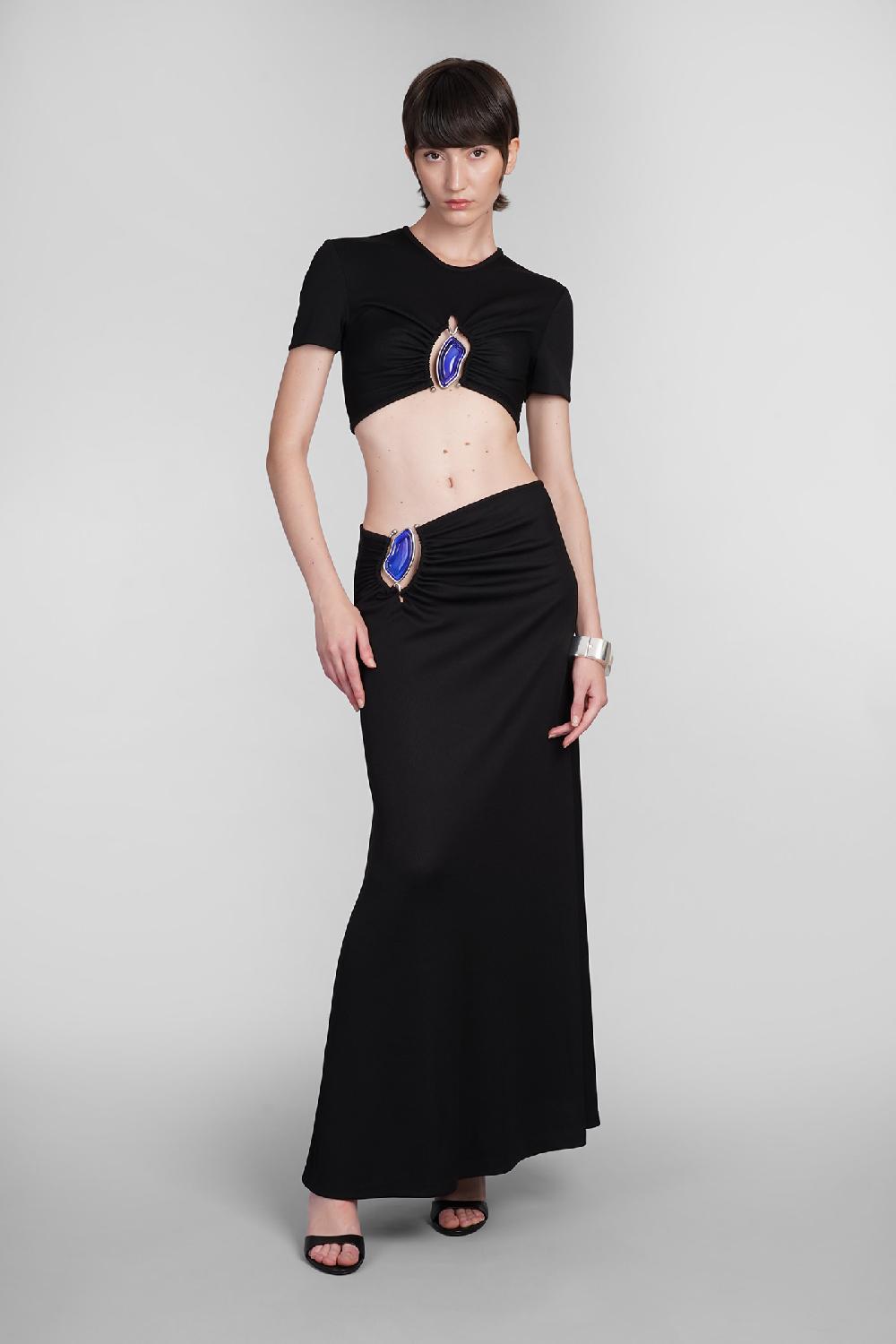 Deliberti Christopher Esber Gonna in poliestere nero cod. 402371 - Deliberti The Luxury Shopping Vendite Flash
