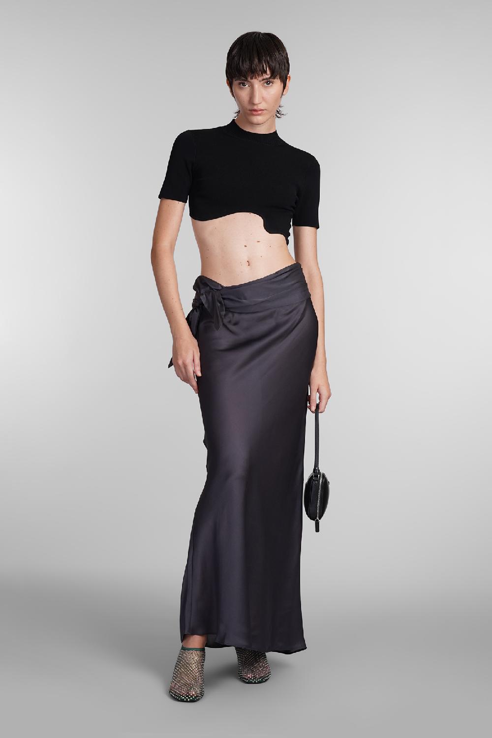 Deliberti Christopher Esber Topwear in viscosa nera cod. 402375 - Deliberti The Luxury Shopping Moda