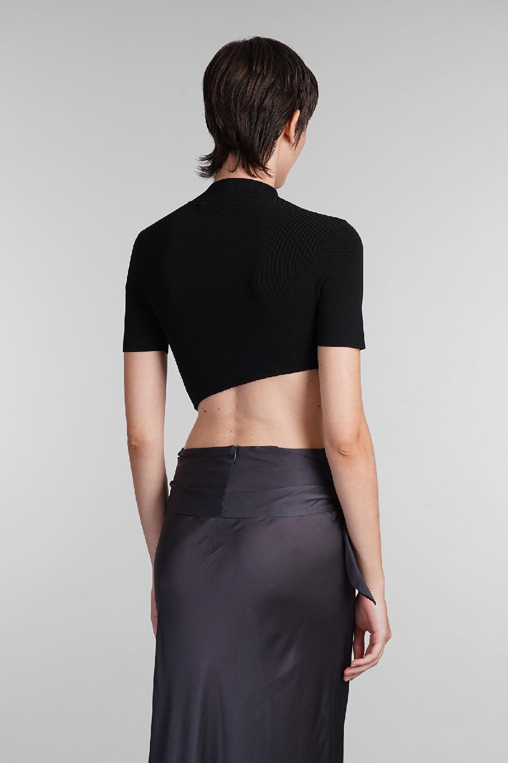Deliberti Christopher Esber Topwear in viscosa nera cod. 402375 - Deliberti The Luxury Shopping Moda