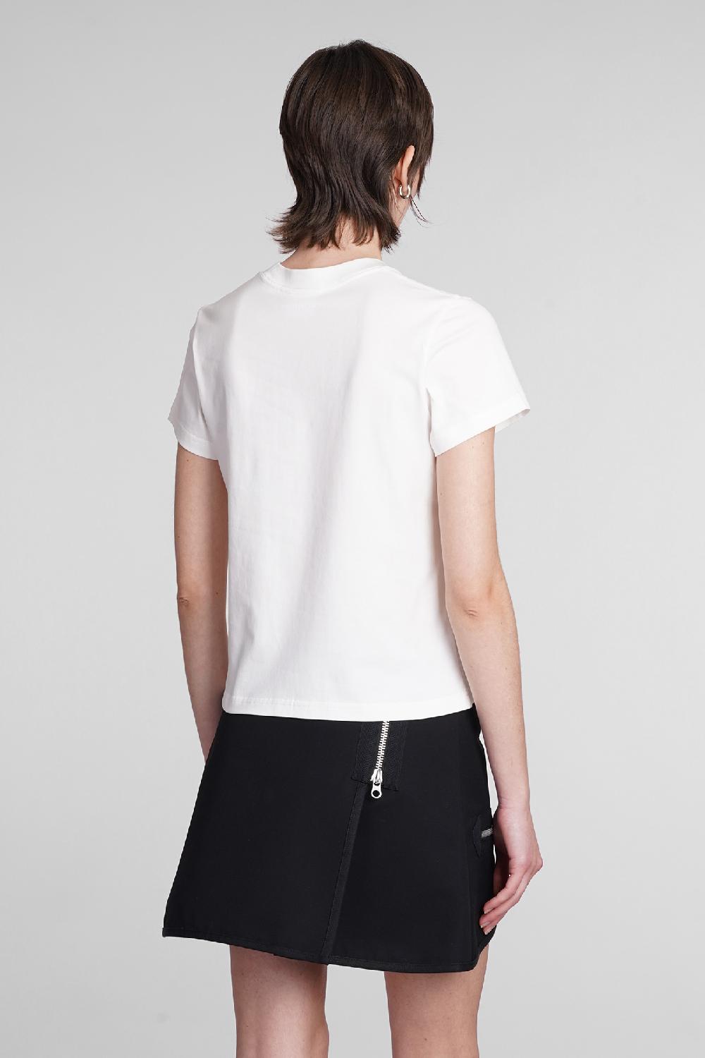 Deliberti Courreges T-shirt in cotone bianco cod. 398519 - Deliberti The Luxury Shopping Italia