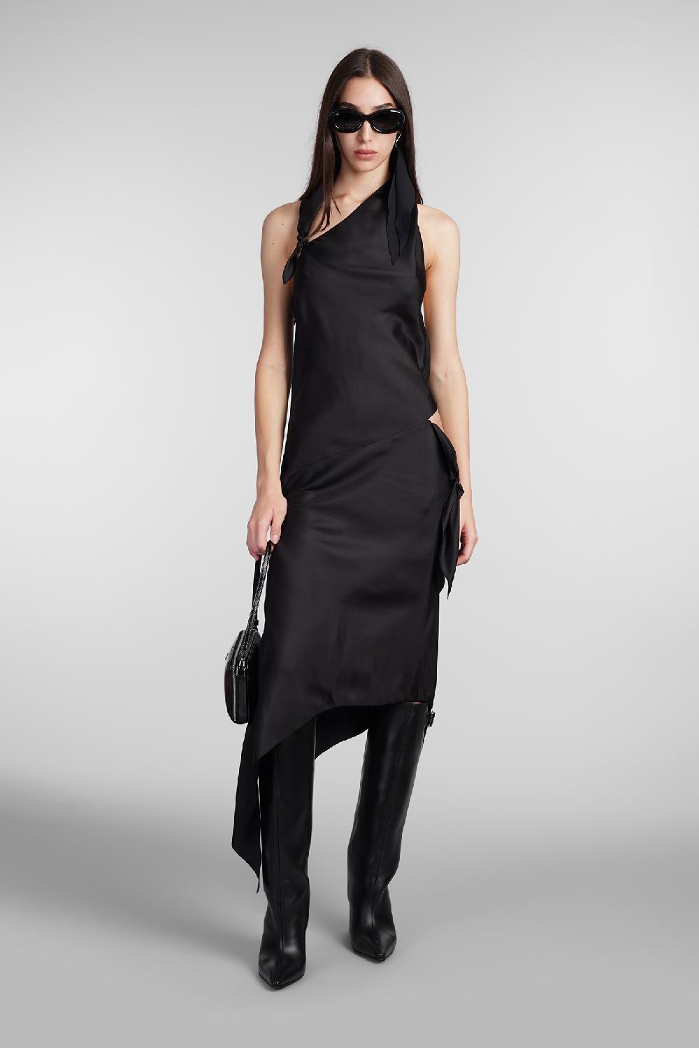 Deliberti Courreges Abito in seta nera cod. 409346 - Deliberti The Luxury Shopping Nuovo