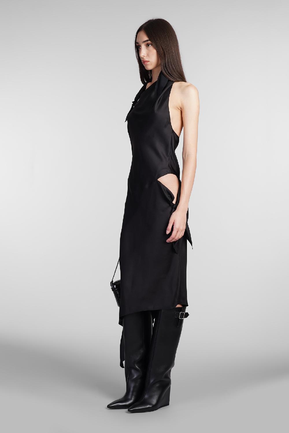 Deliberti Courreges Abito in seta nera cod. 409346 - Deliberti The Luxury Shopping Nuovo