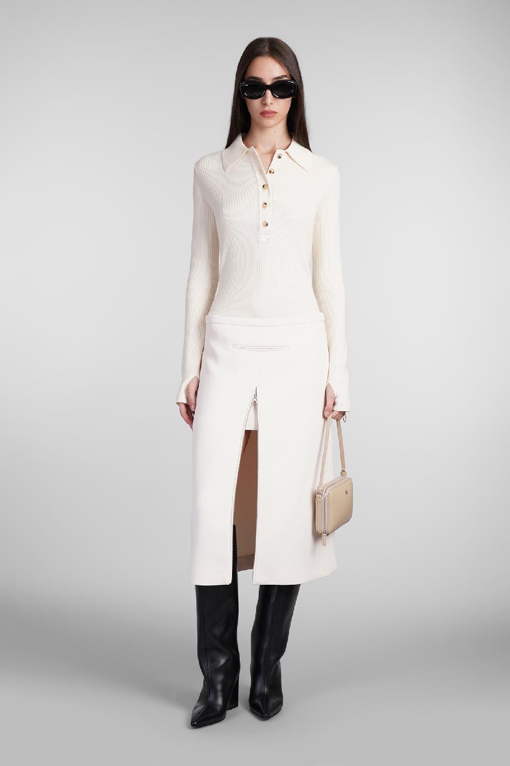 Deliberti Courreges Polo in cotone beige cod. 408569 - Deliberti The Luxury Shopping Qualità