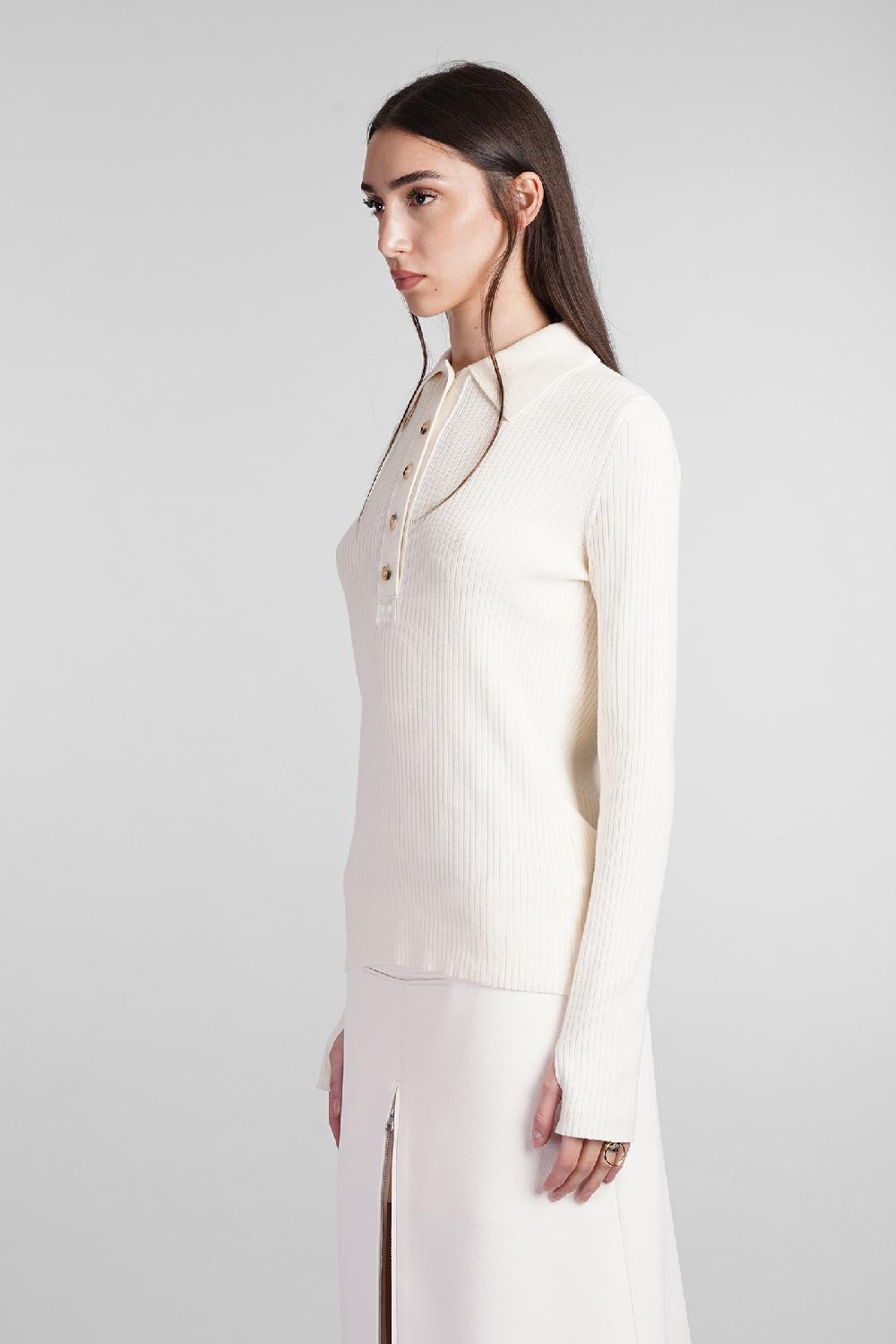 Deliberti Courreges Polo in cotone beige cod. 408569 - Deliberti The Luxury Shopping Qualità