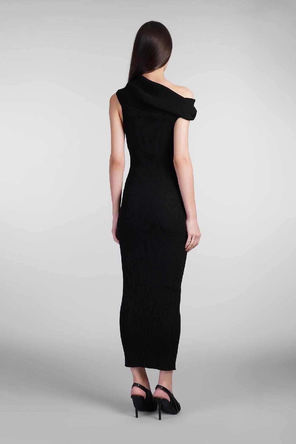 Deliberti Courreges Abito in viscosa nera cod. 408570 - Deliberti The Luxury Shopping Vendita