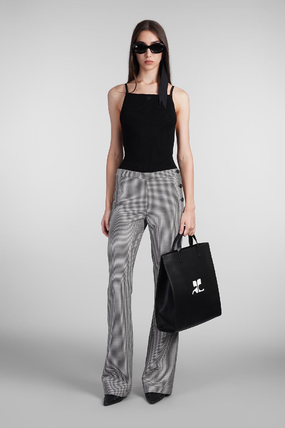 Deliberti Courreges Canotta in viscosa nera cod. 408571 - Deliberti The Luxury Shopping Promozione