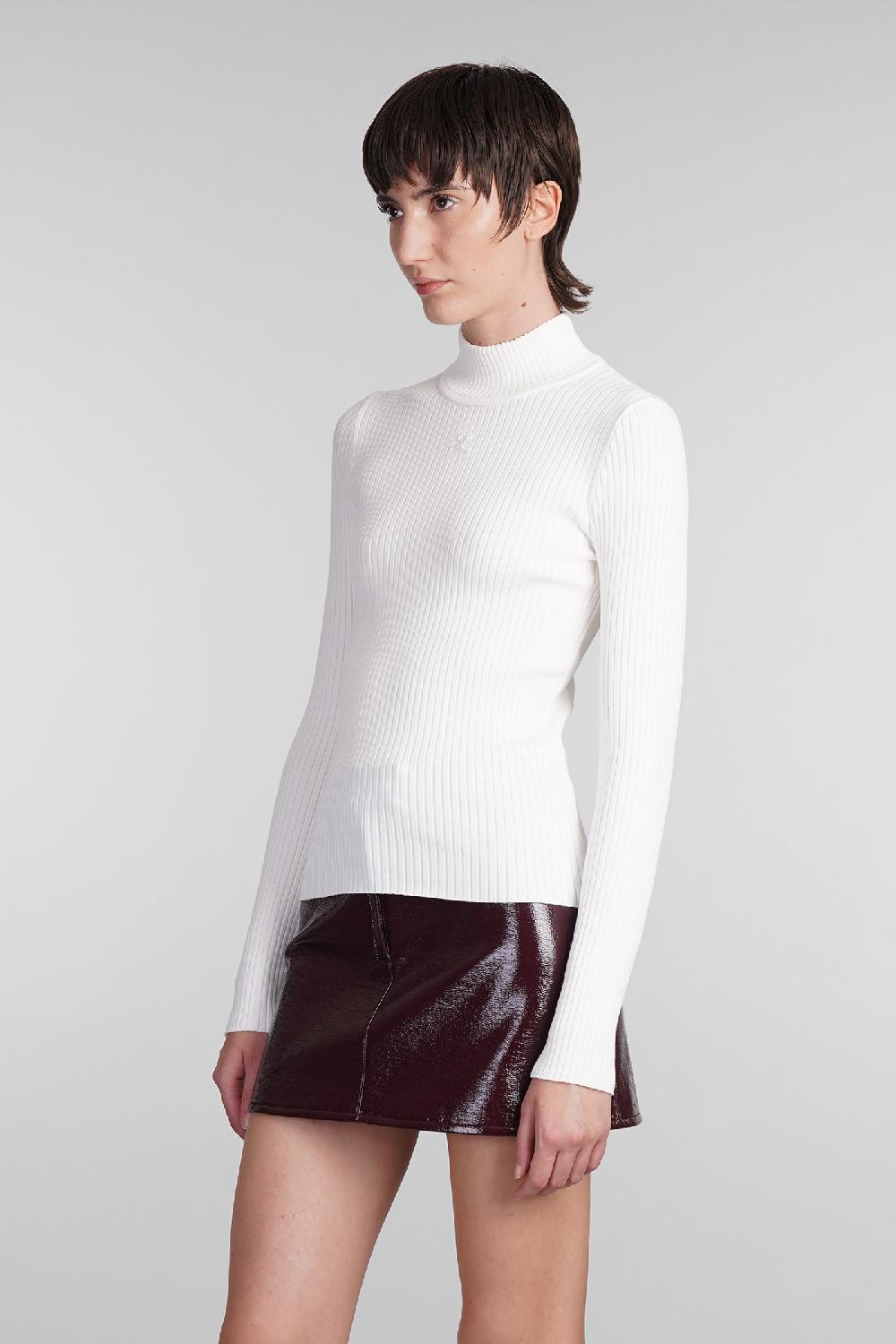 Deliberti Courreges Maglia in viscosa bianca cod. 408092 - Deliberti The Luxury Shopping Spedizione Gratuita