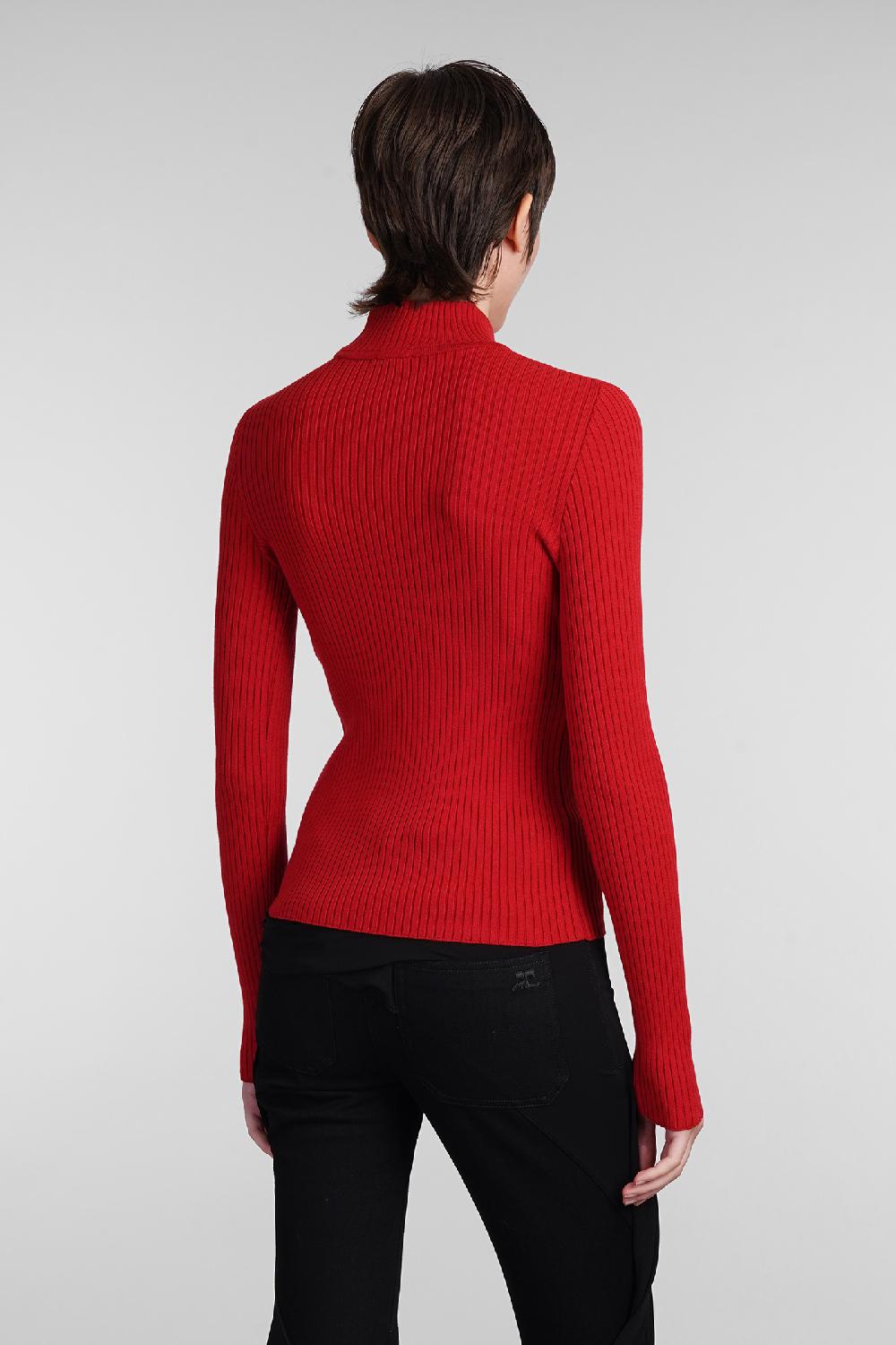 Deliberti Courreges Maglia in viscosa rossa cod. 408093 - Deliberti The Luxury Shopping Pezzi Unici